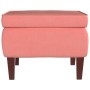 Rocking chair with wooden legs and pink velvet stool by vidaXL, Rocking chairs - Ref: Foro24-3121234, Price: 362,58 €, Discou...