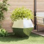 Jardinera 2 pcs Plateado 100 x 100 x 80 cm Acero inoxidable
