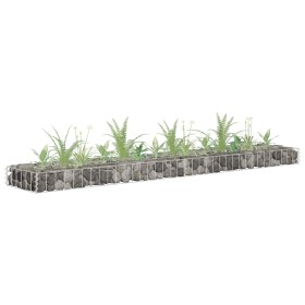 Arriate de gaviones de acero galvanizado 180x30x10 cm