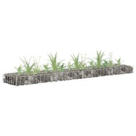 Arriate de gaviones de acero galvanizado 180x30x10 cm en Maceteros y jardineras | Comprar online en Foro24