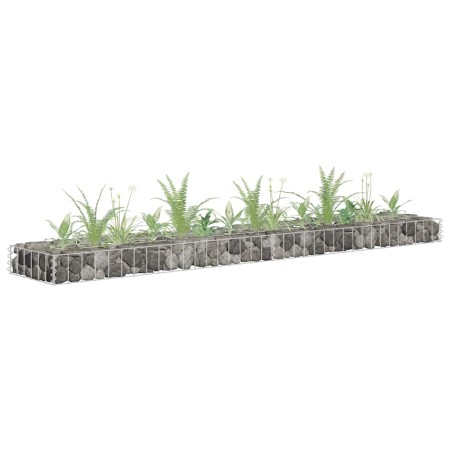Arriate de gaviones de acero galvanizado 180x30x10 cm