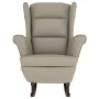 Rocking chair with wooden legs and light gray velvet stool by vidaXL, Rocking chairs - Ref: Foro24-3121230, Price: 292,69 €, ...
