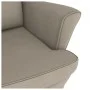 Rocking chair with wooden legs and light gray velvet stool by vidaXL, Rocking chairs - Ref: Foro24-3121230, Price: 292,69 €, ...