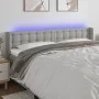 Cabecero con LED de tela gris claro 203x16x78/88 cm de vidaXL, Cabeceros y pies de cama - Ref: Foro24-3123692, Precio: 77,27 ...