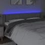 Cabecero con LED de tela gris claro 203x16x78/88 cm de vidaXL, Cabeceros y pies de cama - Ref: Foro24-3123692, Precio: 77,27 ...