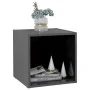 Muebles TV 4 uds madera contrachapada gris brillo 37x35x37 cm de vidaXL, Muebles TV - Ref: Foro24-805524, Precio: 51,12 €, De...
