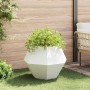 Jardinera 2 pcs 75 x 75 x 60 cm Acero