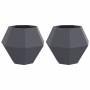 Jardinera 2 pcs Antracita 75 x 75 x 60 cm Acero en Maceteros y jardineras | Comprar online en Foro24