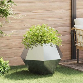 Jardinera Plateado 75 x 75 x 60 cm Acero Galvanizado en Maceteros y jardineras | Comprar online en Foro24