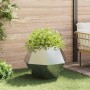 Jardinera 2 pcs Plateado 75 x 75 x 60 cm Acero Galvanizado