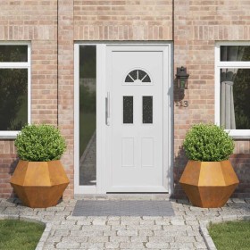 Jardinera 2 pcs Oxidado 75 x 75 x 60 cm Acero autopatinable