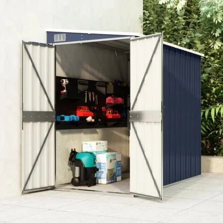 Cobertizo de jardín de pared acero galvanizado 118x194x178 cm de vidaXL, Cobertizos - Ref: Foro24-316223, Precio: 167,11 €, D...