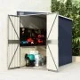 Cobertizo de jardín de pared acero galvanizado 118x194x178 cm de vidaXL, Cobertizos - Ref: Foro24-316223, Precio: 167,11 €, D...
