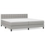 Boxspringbett mit hellgrauer Stoffmatratze 200x200 cm von vidaXL, Betten und Lattenroste - Ref: Foro24-3140401, Preis: 592,36...