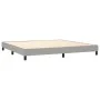 Box spring bed with light gray fabric mattress 200x200 cm by vidaXL, Beds and slatted bases - Ref: Foro24-3140401, Price: 587...