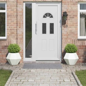 Jardinera 2 pcs 50 x 50 x 40 cm Acero