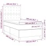 Box spring bed with light gray fabric mattress 100x200 cm by vidaXL, Beds and slatted bases - Ref: Foro24-3142633, Price: 343...
