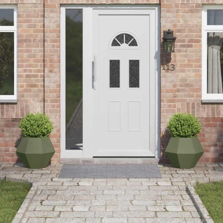 Jardinera 2 pcs Verde Oliva 50 x 50 x 40 cm Acero