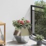 Jardinera 2 pcs Plateado 50 x 50 x 40 cm Acero Galvanizado