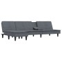 L-förmiges Schlafsofa aus dunkelgrauem Samt, 255 x 140 x 70 cm von vidaXL, Sofas - Ref: Foro24-3157261, Preis: 424,52 €, Raba...