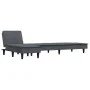 L-förmiges Schlafsofa aus dunkelgrauem Samt, 255 x 140 x 70 cm von vidaXL, Sofas - Ref: Foro24-3157261, Preis: 434,09 €, Raba...