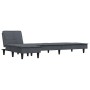 L-förmiges Schlafsofa aus dunkelgrauem Samt, 255 x 140 x 70 cm von vidaXL, Sofas - Ref: Foro24-3157261, Preis: 424,52 €, Raba...