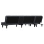 L-förmiges Schlafsofa aus dunkelgrauem Samt, 255 x 140 x 70 cm von vidaXL, Sofas - Ref: Foro24-3157261, Preis: 424,52 €, Raba...