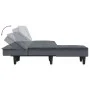 L-förmiges Schlafsofa aus dunkelgrauem Samt, 255 x 140 x 70 cm von vidaXL, Sofas - Ref: Foro24-3157261, Preis: 434,09 €, Raba...