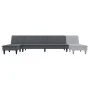 L-förmiges Schlafsofa aus dunkelgrauem Samt, 255 x 140 x 70 cm von vidaXL, Sofas - Ref: Foro24-3157261, Preis: 434,09 €, Raba...