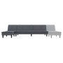 L-förmiges Schlafsofa aus dunkelgrauem Samt, 255 x 140 x 70 cm von vidaXL, Sofas - Ref: Foro24-3157261, Preis: 424,52 €, Raba...