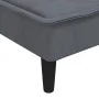 L-förmiges Schlafsofa aus dunkelgrauem Samt, 255 x 140 x 70 cm von vidaXL, Sofas - Ref: Foro24-3157261, Preis: 434,09 €, Raba...
