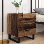Armario de Noche con cajón 2 pcs Madera vieja 40 x 35 x 47.5 cm