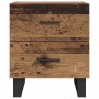 Armario de Noche con cajón 2 pcs Madera vieja 40 x 35 x 47.5 cm