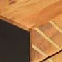 Mesita de noche madera maciza mango marrón y negro 50x33x60 c de vidaXL, Mesitas de noche - Ref: Foro24-356791, Precio: 65,75...