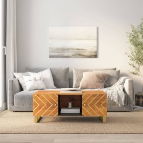 Couchtisch aus massivem schwarzem Mangoholz, braun, 100 x 54 x 40 cm von vidaXL, Couchtisch - Ref: Foro24-356795, Preis: 97,7...