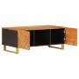 Couchtisch aus massivem schwarzem Mangoholz, braun, 100 x 54 x 40 cm von vidaXL, Couchtisch - Ref: Foro24-356795, Preis: 97,7...