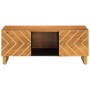 Couchtisch aus massivem schwarzem Mangoholz, braun, 100 x 54 x 40 cm von vidaXL, Couchtisch - Ref: Foro24-356795, Preis: 97,7...