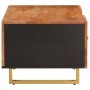 Couchtisch aus massivem schwarzem Mangoholz, braun, 100 x 54 x 40 cm von vidaXL, Couchtisch - Ref: Foro24-356795, Preis: 97,7...