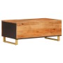 Couchtisch aus massivem schwarzem Mangoholz, braun, 100 x 54 x 40 cm von vidaXL, Couchtisch - Ref: Foro24-356795, Preis: 97,7...