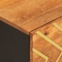 Couchtisch aus massivem schwarzem Mangoholz, braun, 100 x 54 x 40 cm von vidaXL, Couchtisch - Ref: Foro24-356795, Preis: 97,7...