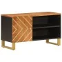 Black brown mango wood TV cabinet 80x31.5x46 cm by vidaXL, TV Furniture - Ref: Foro24-356798, Price: 57,02 €, Discount: %