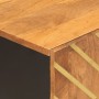 Schwarzbrauner TV-Schrank aus Mangoholz, 80 x 31,5 x 46 cm von vidaXL, TV-Möbel - Ref: Foro24-356798, Preis: 57,54 €, Rabatt: %