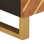 Black brown mango wood TV cabinet 80x31.5x46 cm by vidaXL, TV Furniture - Ref: Foro24-356798, Price: 57,02 €, Discount: %