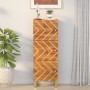 Hohes Sideboard aus Massivholz, braun und schwarz, Mango, 40 x 33,5 x 110 cm von vidaXL, Sideboards - Ref: Foro24-356812, Pre...