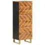 Tall sideboard solid wood brown and black mango 40x33.5x110 cm by vidaXL, Sideboards - Ref: Foro24-356812, Price: 126,53 €, D...