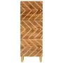 Hohes Sideboard aus Massivholz, braun und schwarz, Mango, 40 x 33,5 x 110 cm von vidaXL, Sideboards - Ref: Foro24-356812, Pre...