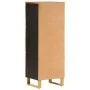 Hohes Sideboard aus Massivholz, braun und schwarz, Mango, 40 x 33,5 x 110 cm von vidaXL, Sideboards - Ref: Foro24-356812, Pre...