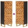 Hohes Sideboard aus Massivholz, braun und schwarz, Mango, 40 x 33,5 x 110 cm von vidaXL, Sideboards - Ref: Foro24-356812, Pre...
