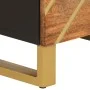 Hohes Sideboard aus Massivholz, braun und schwarz, Mango, 40 x 33,5 x 110 cm von vidaXL, Sideboards - Ref: Foro24-356812, Pre...