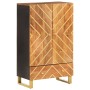 Solid wood sideboard brown and black mango 60x33.5x100 cm by vidaXL, Sideboards - Ref: Foro24-356813, Price: 149,13 €, Discou...